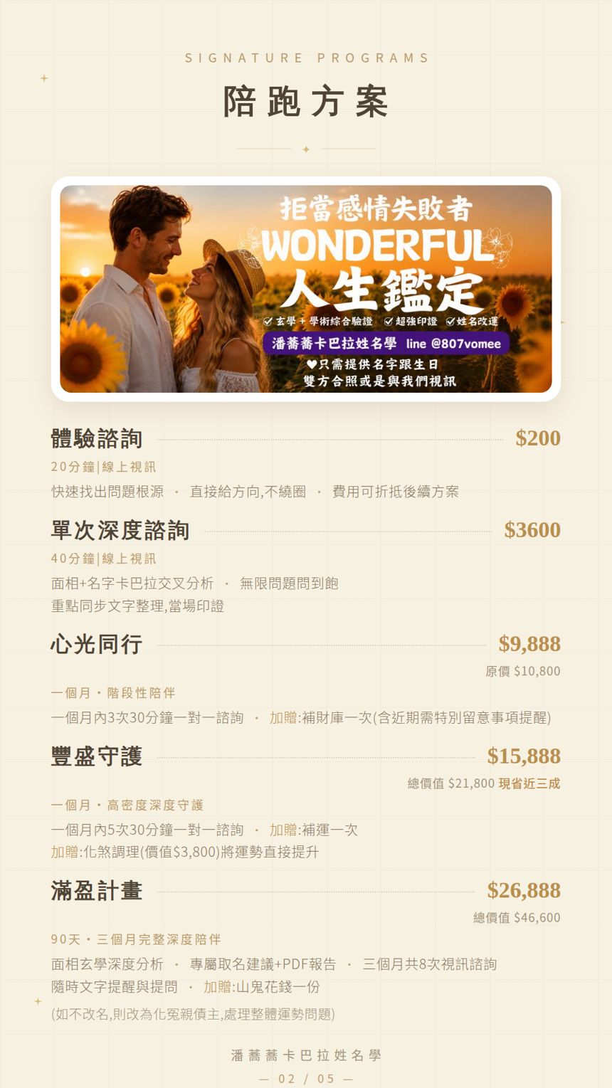 陪跑方案